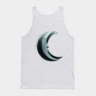 Sleek Geometric crescent moon Tank Top